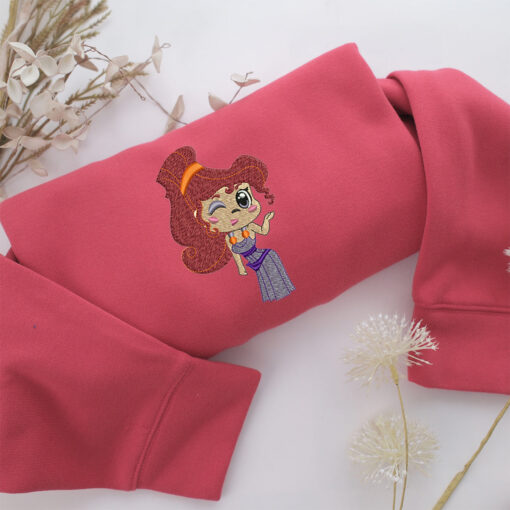 Chibi Megara Embroidery, Disneyland Embroidered Sweatshirt, Movie Disney Inspired, Best Gifts Idea For Him Her - Image 4