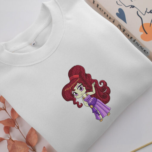 Chibi Megara v2 Embroidery, Disneyland Embroidered Sweatshirt, Movie Disney Inspired, Best Gifts Idea For Him Her - Image 2