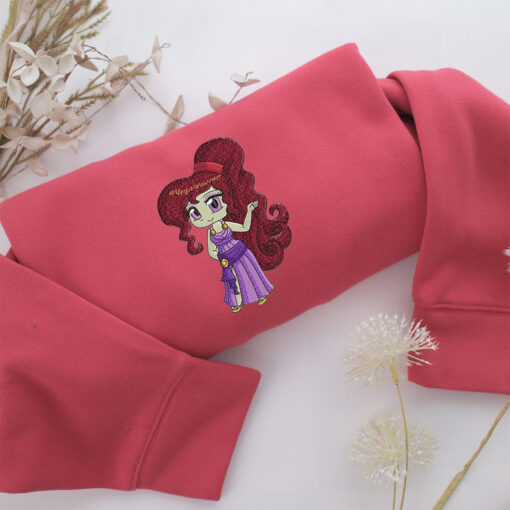 Chibi Megara v2 Embroidery, Disneyland Embroidered Sweatshirt, Movie Disney Inspired, Best Gifts Idea For Him Her - Image 4