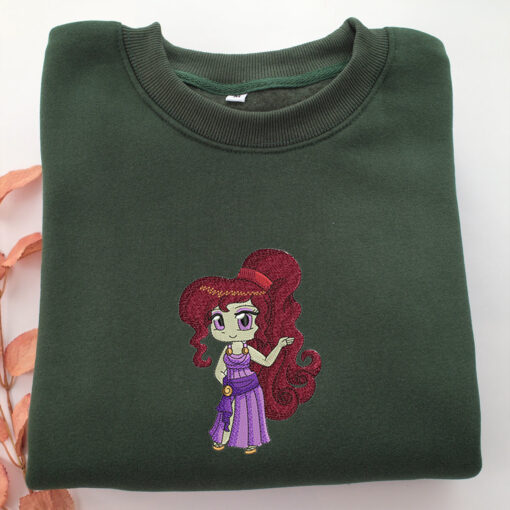 Chibi Megara v2 Embroidery, Disneyland Embroidered Sweatshirt, Movie Disney Inspired, Best Gifts Idea For Him Her - Image 3