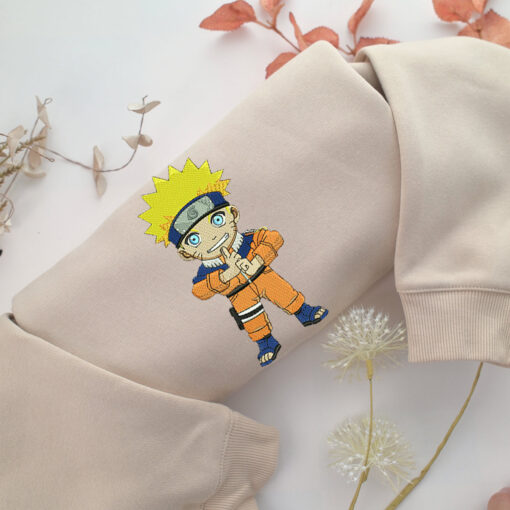 Chibi Naruto Embroidery, Disneyland Embroidered Sweatshirt, Movie Disney Inspired, Best Gifts Idea For Him Her