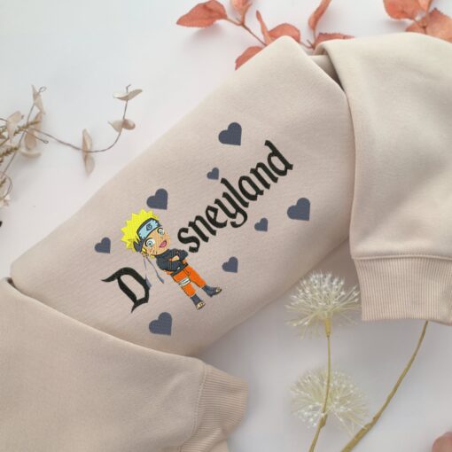 Chibi Naruto v2 Disneyland Embroidery, Disneyland Embroidered Sweatshirt, Movie Disney Inspired, Best Gifts Idea For Him Her