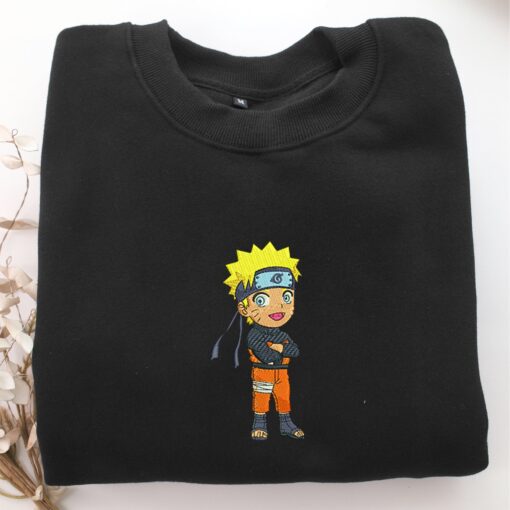 Chibi Naruto v2 Nike Embroidered Sweatshirt, Nike Movie Inspired, Best Gifts Idea For Him Her - Image 5