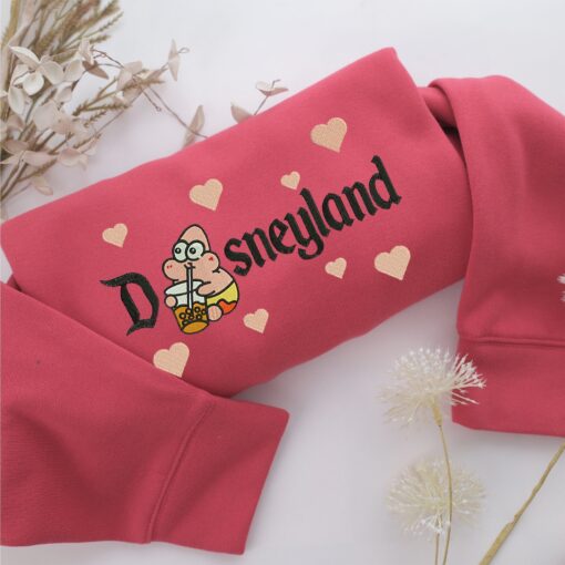 Chibi Patrick Star Disneyland Embroidery, Disneyland Embroidered Sweatshirt, Movie Disney Inspired, Best Gifts Idea For Him Her - Image 4