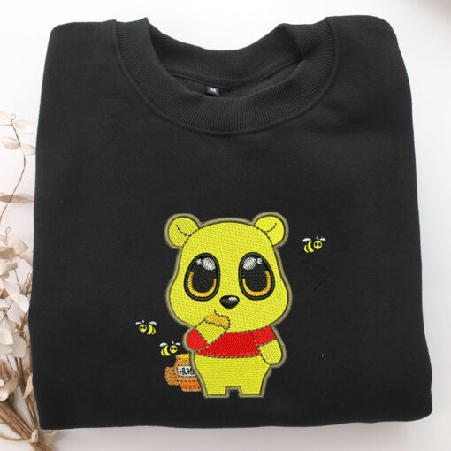 Chibi Pooh Embroidery, Disneyland Embroidered Sweatshirt, Movie Disney Inspired, Best Gifts Idea For Him Her - Image 5
