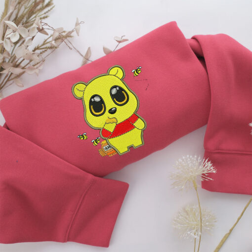 Chibi Pooh Embroidery, Disneyland Embroidered Sweatshirt, Movie Disney Inspired, Best Gifts Idea For Him Her - Image 4