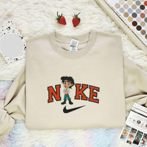 Chibi Prince Eric Embroidered Shirt Disney Characters Embroidered Hoodie