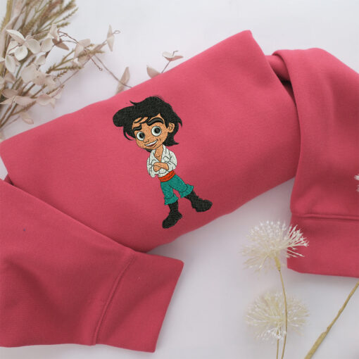 Chibi Prince Eric Embroidery, Disneyland Embroidered Sweatshirt, Movie Disney Inspired, Best Gifts Idea For Him Her - Image 4