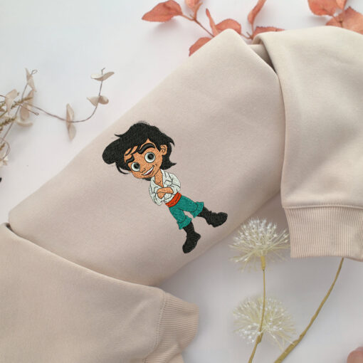 Chibi Prince Eric Embroidery, Disneyland Embroidered Sweatshirt, Movie Disney Inspired, Best Gifts Idea For Him Her