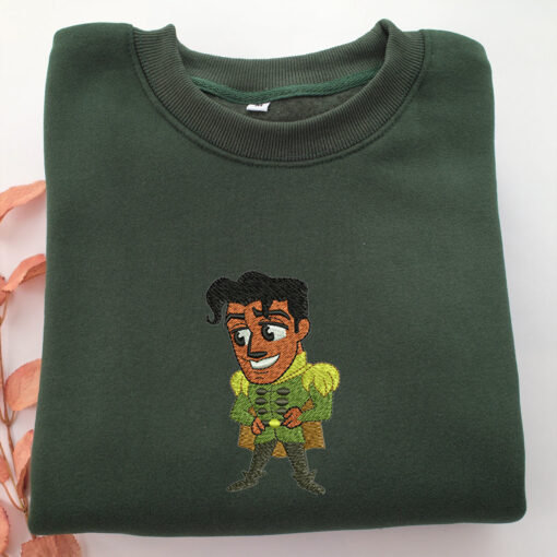 Chibi Prince Naveen Embroidery, Disneyland Embroidered Sweatshirt, Movie Disney Inspired, Best Gifts Idea For Him Her - Image 3