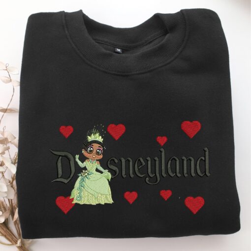 Chibi Princess Tiana Disneyland Embroidery, Disneyland Embroidered Sweatshirt, Movie Disney Inspired, Best Gifts Idea For Him Her - Image 5