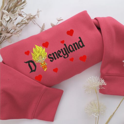 Chibi Saiyan Goku Disneyland Embroidery, Disneyland Embroidered Sweatshirt, Movie Disney Inspired, Best Gifts Idea For Him Her - Image 4