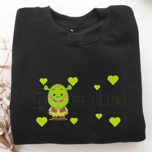 Chibi Shrek Disneyland Embroidery, Disneyland Embroidered Sweatshirt, Movie Disney Inspired, Best Gifts Idea For Him Her - Image 5