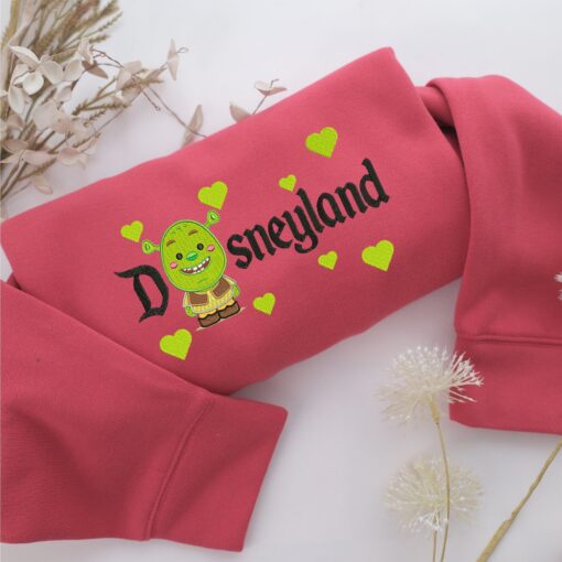 Chibi Shrek Disneyland Embroidery, Disneyland Embroidered Sweatshirt, Movie Disney Inspired, Best Gifts Idea For Him Her - Image 4