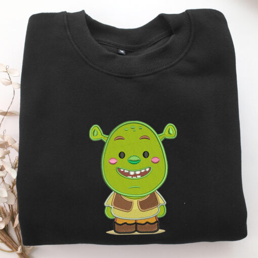 Chibi Shrek Embroidery, Disneyland Embroidered Sweatshirt, Movie Disney Inspired, Best Gifts Idea For Him Her - Image 5