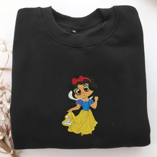 Chibi Snow White Embroidery, Disneyland Embroidered Sweatshirt, Movie Disney Inspired, Best Gifts Idea For Him Her - Image 5