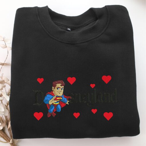 Chibi Superman Disneyland Embroidery, Disneyland Embroidered Sweatshirt, Movie Disney Inspired, Best Gifts Idea For Him Her - Image 5