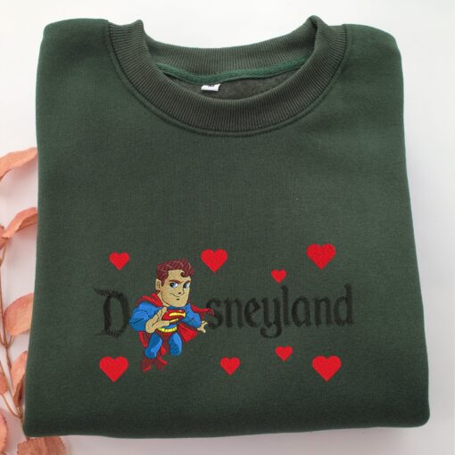 Chibi Superman Disneyland Embroidery, Disneyland Embroidered Sweatshirt, Movie Disney Inspired, Best Gifts Idea For Him Her - Image 3