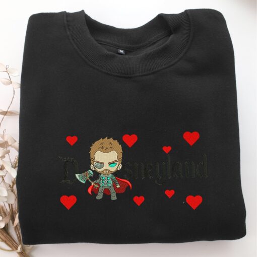 Chibi Thor Disneyland Embroidery, Disneyland Embroidered Sweatshirt, Movie Disney Inspired, Best Gifts Idea For Him Her - Image 5