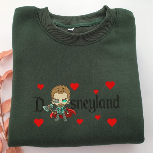 Chibi Thor Disneyland Embroidery, Disneyland Embroidered Sweatshirt, Movie Disney Inspired, Best Gifts Idea For Him Her - Image 3
