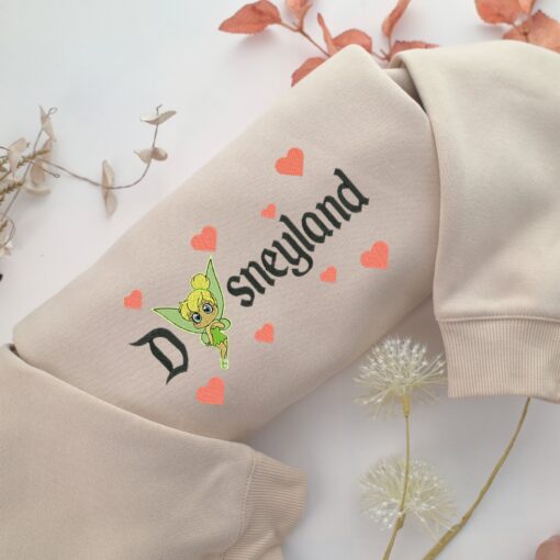 Chibi Tinkerbell Disneyland Embroidery, Disneyland Embroidered Sweatshirt, Movie Disney Inspired, Best Gifts Idea For Him Her