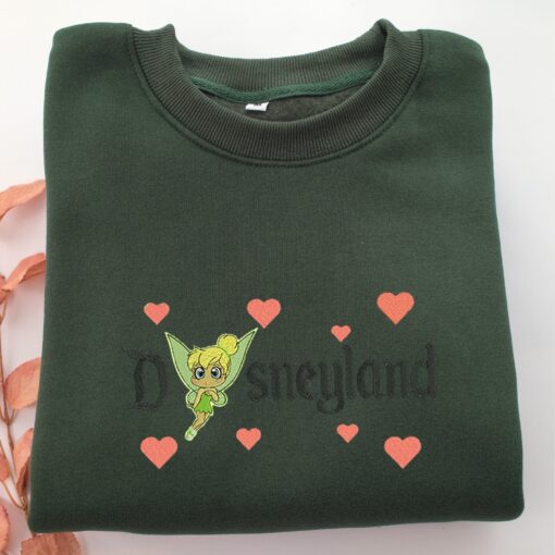 Chibi Tinkerbell Disneyland Embroidery, Disneyland Embroidered Sweatshirt, Movie Disney Inspired, Best Gifts Idea For Him Her - Image 3