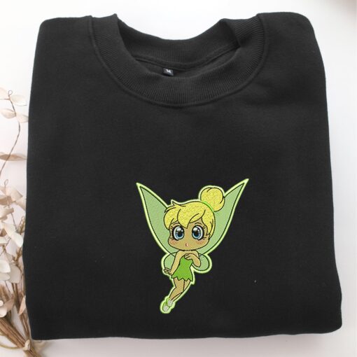 Chibi Tinkerbell Embroidery, Disneyland Embroidered Sweatshirt, Movie Disney Inspired, Best Gifts Idea For Him Her - Image 5