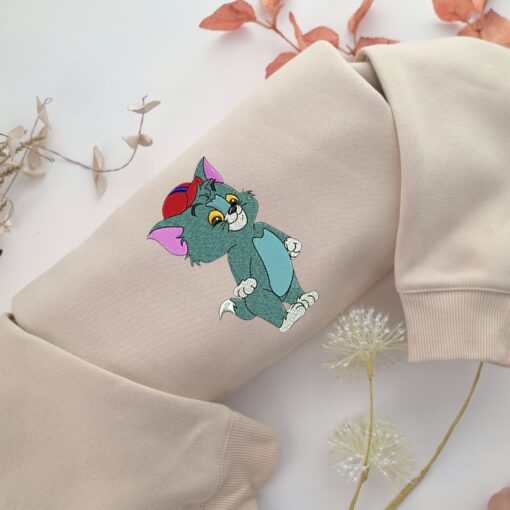 Chibi Tom Embroidery, Disneyland Embroidered Sweatshirt, Movie Disney Inspired, Best Gifts Idea For Him Her