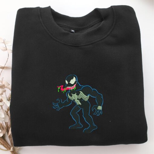 Chibi Venom Nike Embroidered Sweatshirt, Nike Movie Inspired, Best Gifts Idea For Him Her - Image 5