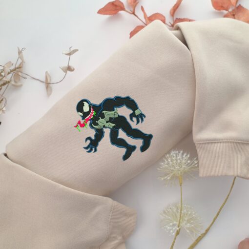 Chibi Venom Nike Embroidered Sweatshirt, Nike Movie Inspired, Best Gifts Idea For Him Her