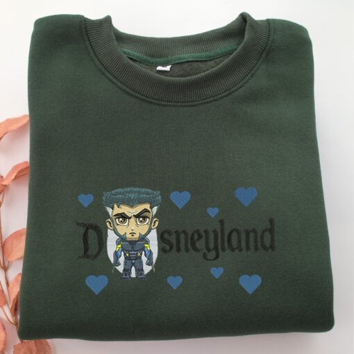 Chibi X Man Disneyland Embroidery, Disneyland Embroidered Sweatshirt, Movie Disney Inspired, Best Gifts Idea For Him Her - Image 3