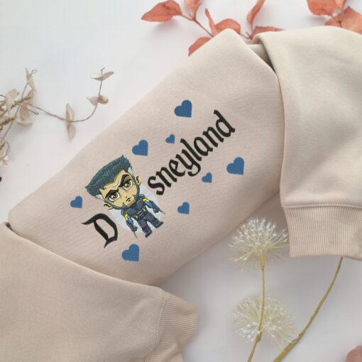 Chibi X Man Disneyland Embroidery, Disneyland Embroidered Sweatshirt, Movie Disney Inspired, Best Gifts Idea For Him Her