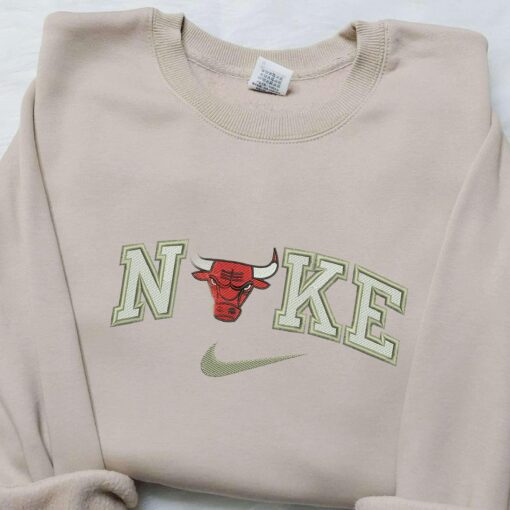 Chicago Bull x Nike Embroidered Shirt Custom Nike Embroidered Shirt NBA Embroidered Shirt 2