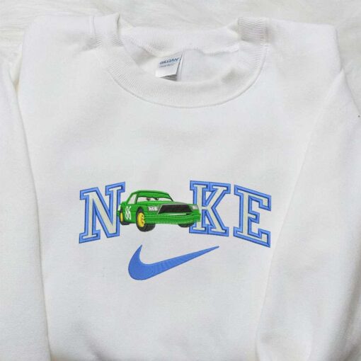 Chick Hicks x Nike Embroidered Shirt Car Cartoon Embroidered Shirt Custom Nike Embroidered Shirt