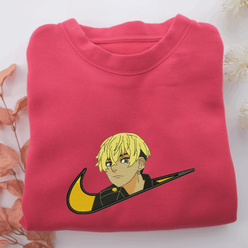 Chifuyu Matsuno Swoosh Nike Embroidered Sweatshirt, Nike Movie Inspired, Best Gifts Idea For Him Her - Image 5