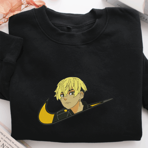 Chifuyu Matsuno Swoosh Nike Embroidered Sweatshirt, Nike Movie Inspired, Best Gifts Idea For Him Her - Image 2