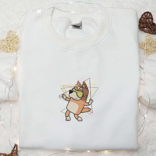 Chilli Heeler Rad Mom Embroidered Shirt Bluey Cartoon Embroidered Hoodie Mothers Day Gift Idea