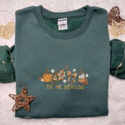 Chip And Dale Tis The Season Autumn Fall Embroidered Shirt Best Halloween Gifts Ideas