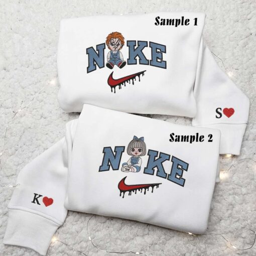 Chucky And Tiffany Embroidered Couple Shirts 2