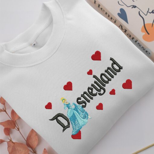 Cinderella Disneyland Embroidery, Disneyland Embroidered Sweatshirt, Movie Disney Inspired, Best Gifts Idea For Him Her - Image 2