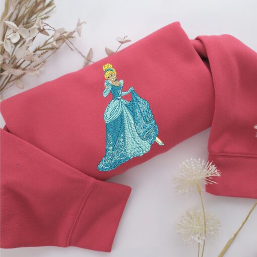 Cinderella Embroidery, Disneyland Embroidered Sweatshirt, Movie Disney Inspired, Best Gifts Idea For Him Her - Image 4