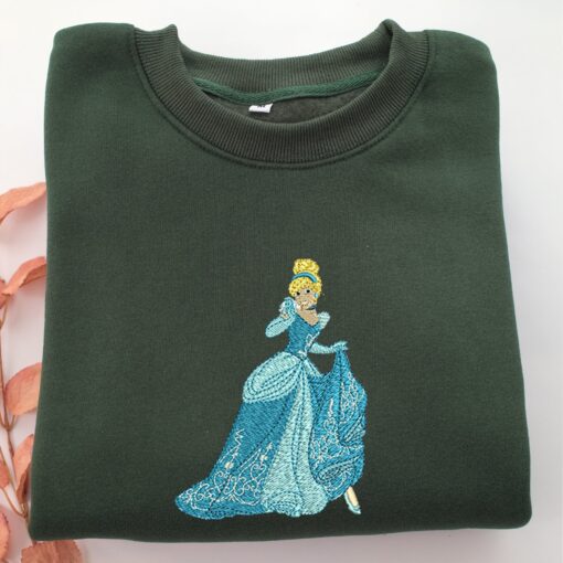 Cinderella Embroidery, Disneyland Embroidered Sweatshirt, Movie Disney Inspired, Best Gifts Idea For Him Her - Image 3