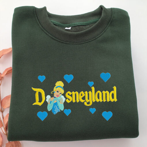 Cinderella Half Disneyland Embroidery, Disneyland Embroidered Sweatshirt, Movie Disney Inspired, Best Gifts Idea For Him Her - Image 3