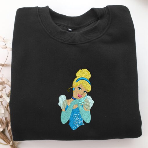 Cinderella Half Embroidery, Disneyland Embroidered Sweatshirt, Movie Disney Inspired, Best Gifts Idea For Him Her - Image 5