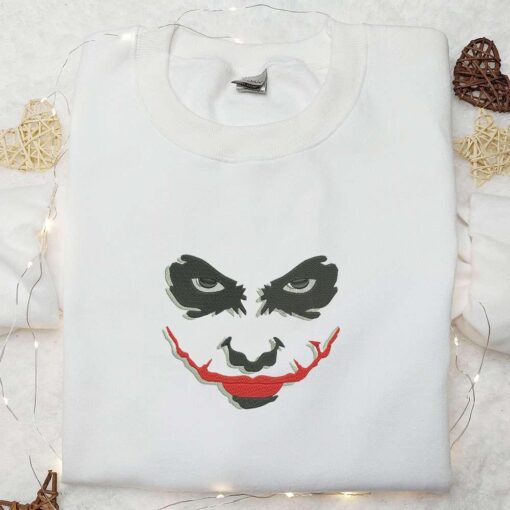 Clown Silhouette Embroidered Shirt Scary Halloween Embroidered Shirt Best Halloween Gifts