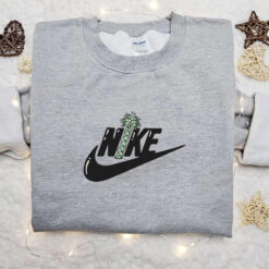 Coconut Tree x Swoosh Embroidered Sweatshirt Nike Inspired Embroidered Shirt Best Birthday Gift Ideas for Family