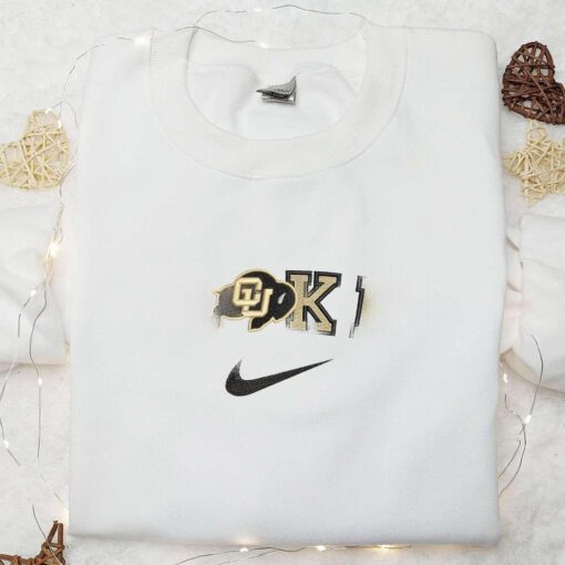 Colorado Buffaloes x Nike Embroidered Shirt NCAA Sports Embroidered Hoodie Best Gift Idea