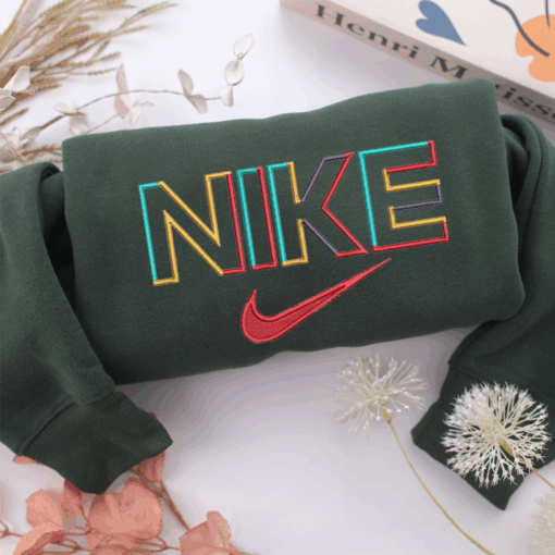 Colorful Nike Nike Embroidered Sweatshirt, Nike Movie Inspired, Best Gifts Idea For Him Her - Image 3