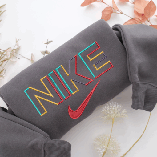 Colorful Nike Nike Embroidered Sweatshirt, Nike Movie Inspired, Best Gifts Idea For Him Her - Image 4