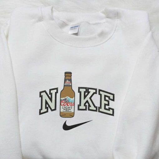 Coor Bottle x Nike Embroidered Shirt Beer Embroidered Shirt Custom Nike Embroidered Shirt 4